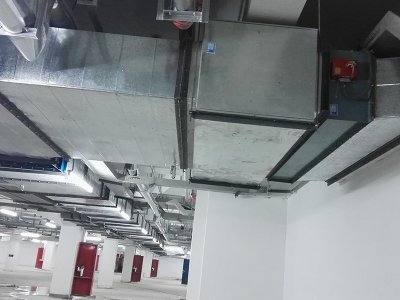 濟(jì)南世貿(mào)國際廣場通風(fēng)管道安裝案例